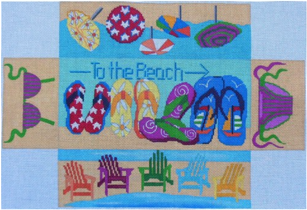 To The Beach w/Flip Flops Brick Cover