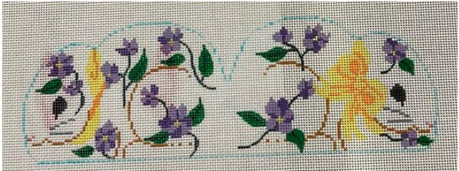 Violets 2 Sided Bunny