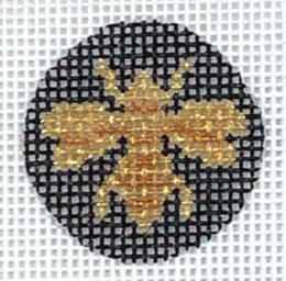 Gold Bee On Black