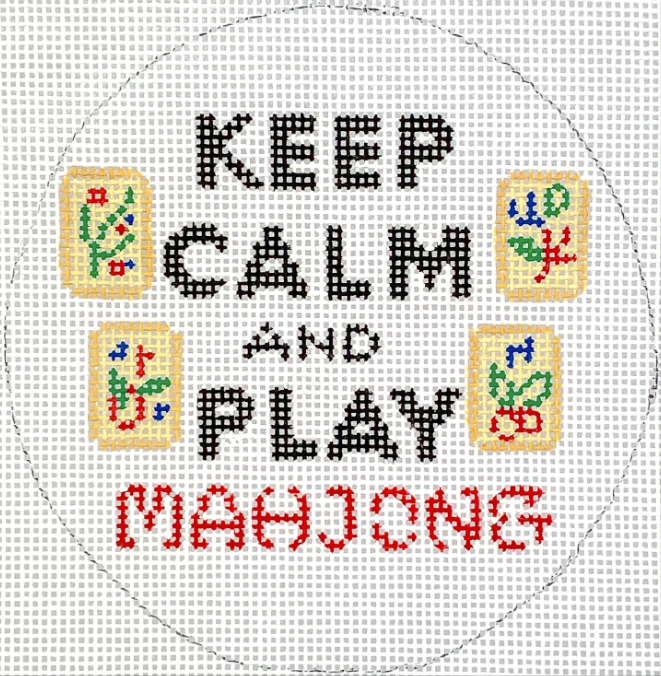 Keep Calm Play Mahjong Ornament