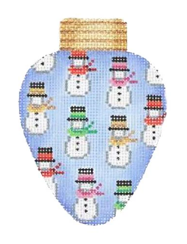 Christmas Light-Blue w/ Snowman