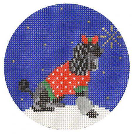 Midnight Poodle Round