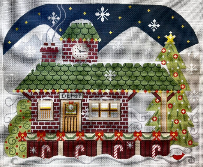 Christmas Depot & Train Set