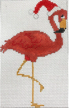 Flamingo With Santa Hat No Boots