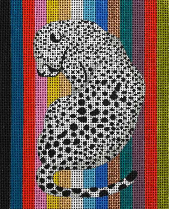 Ocelot On Stripes