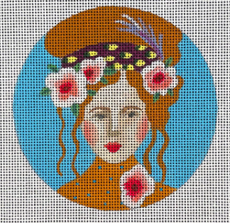 Lady on Light Blue (TS)