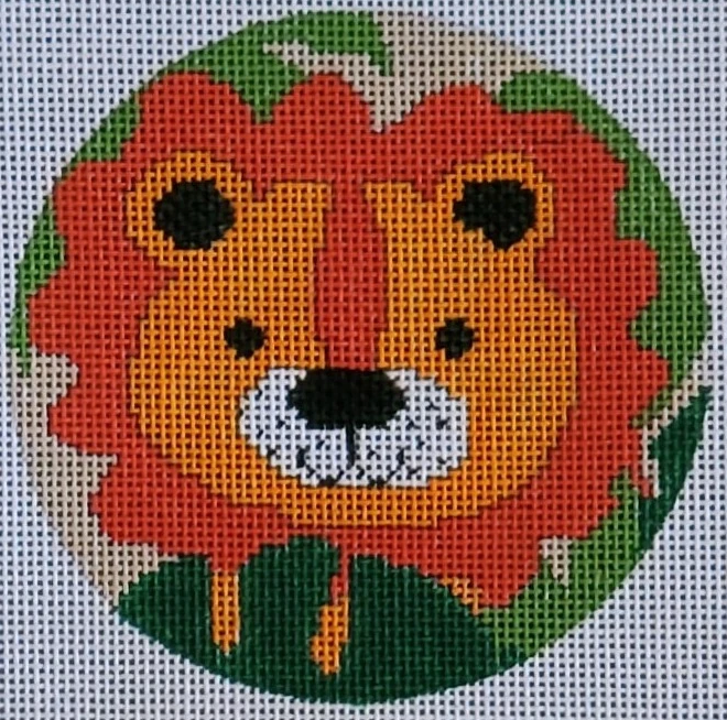Lion Ornament Round