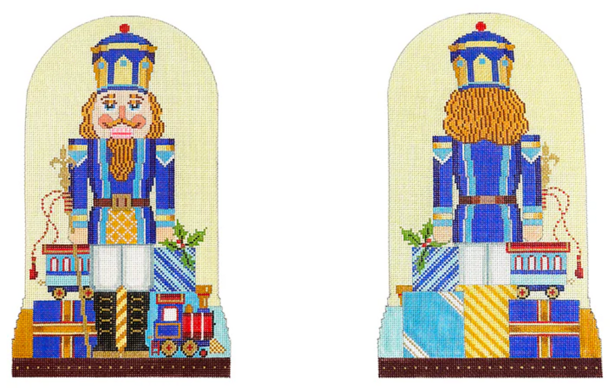 Blue Double Sided Nutcracker Standup