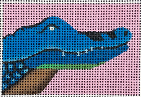 Blue Alligator Luggage Tag/Insert