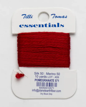 Essentials 10 Yd Card | E-571 Pomegranate
