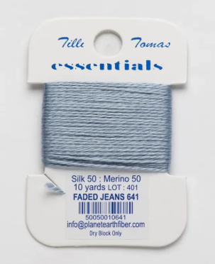 Essentials 10 Yd Card | E-641 Faded Jeans