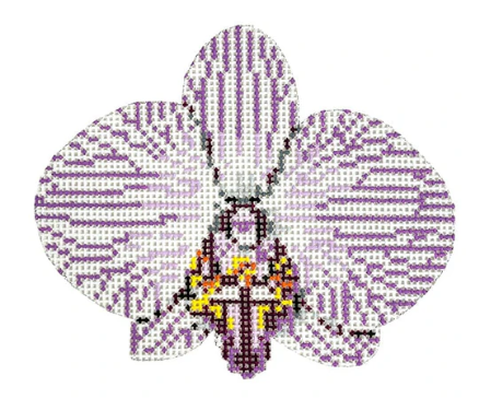 Purple Striped Orchid