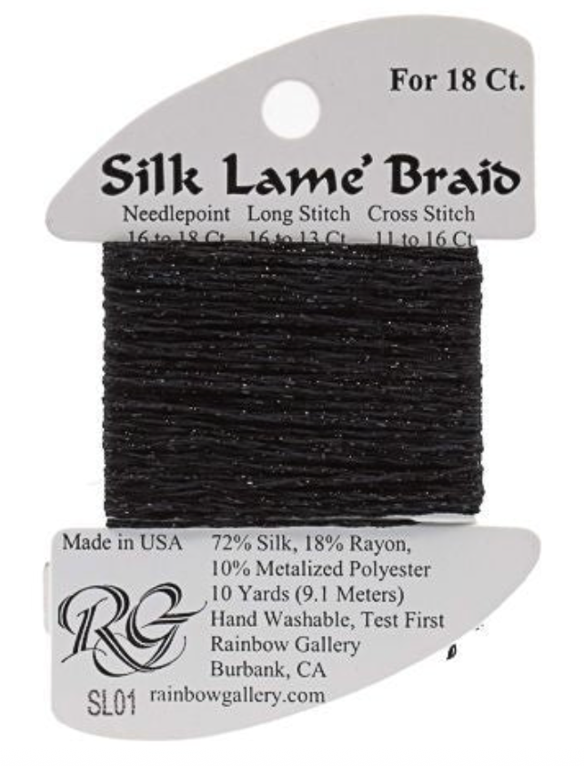 Silk Lame´ Braid 18 | SL001 Black