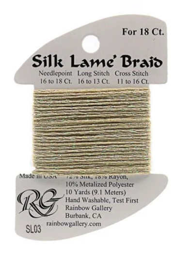 Silk Lame´ Braid 18 | SL003 Ecru