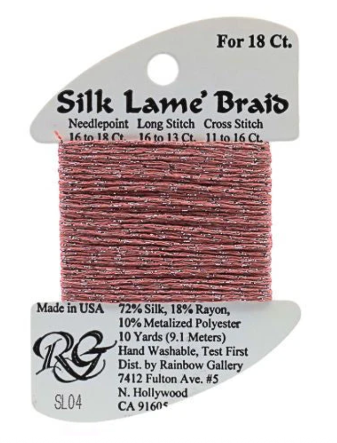 Silk Lame´ Braid 18 | SL004 Antique Rose