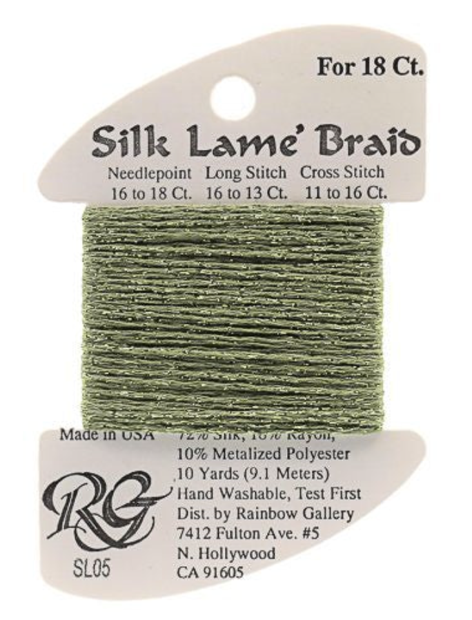 Silk Lame´ Braid 18 | SL005 Avocado