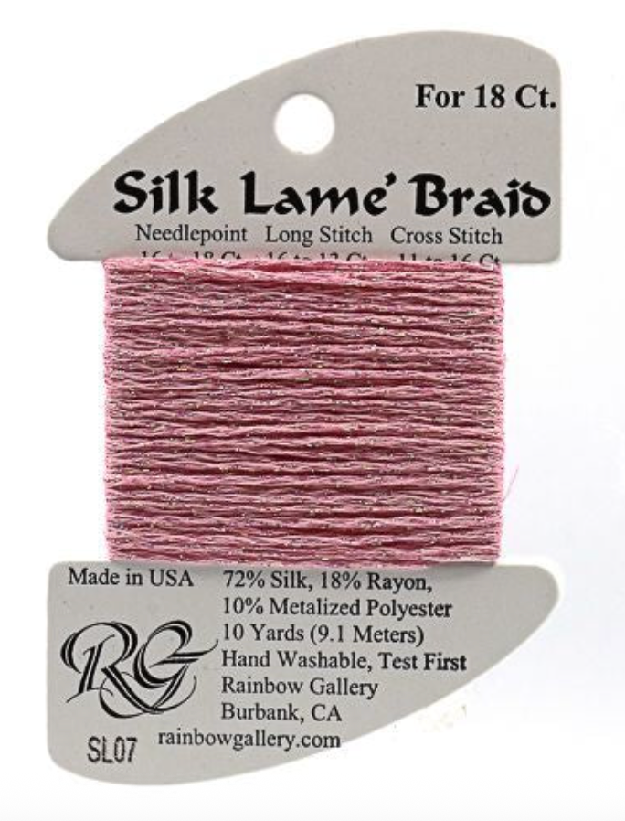 Silk Lame´ Braid 18 | SL007 Pink