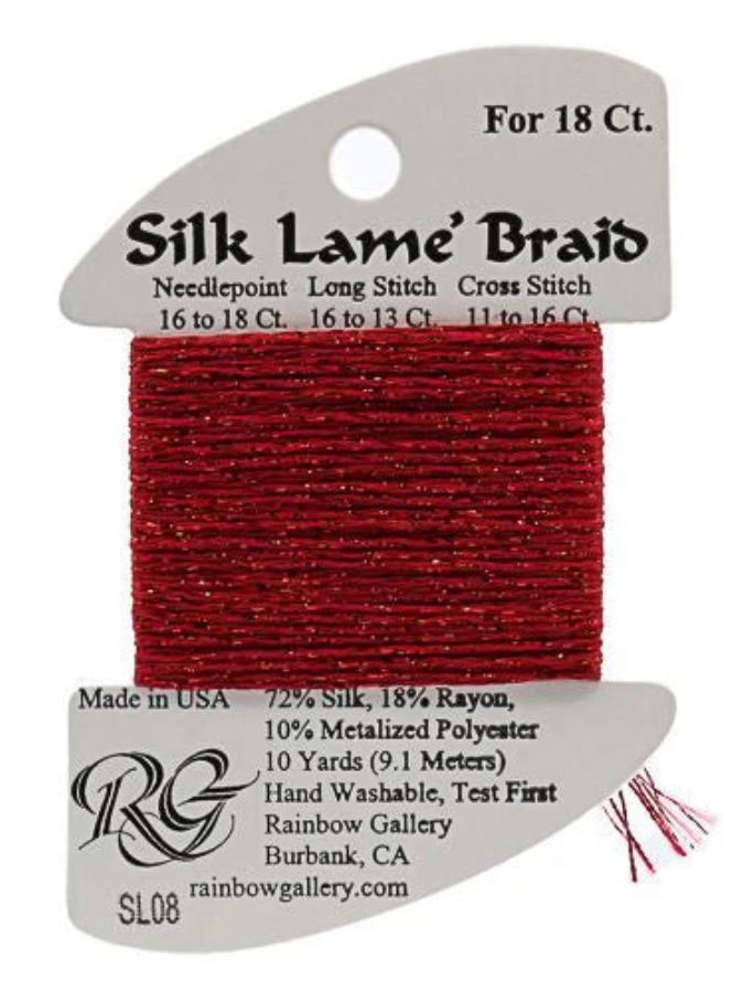 Silk Lame´ Braid 18 | SL008 Red