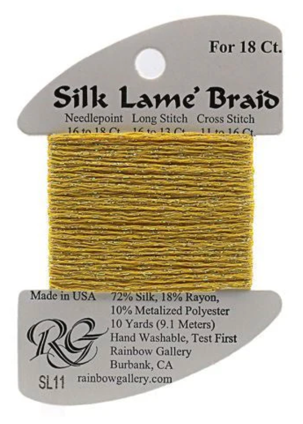 Silk Lame´ Braid 18 | SL011 Yellow