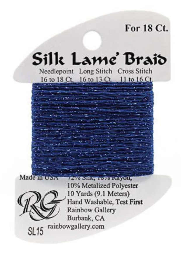 Silk Lame´ Braid 18 | SL015 Dark Blue