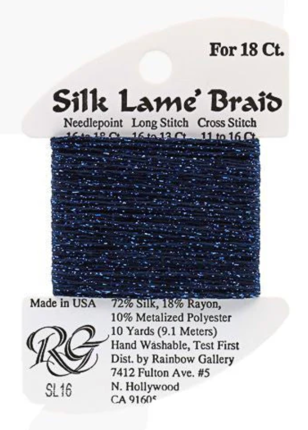 Silk Lame´ Braid 18 | SL016 Navy