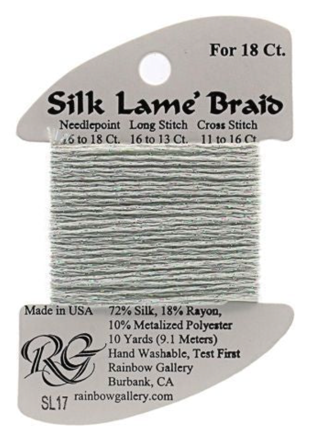 Silk Lame´ Braid 18 | SL017 Lite Surf Blue