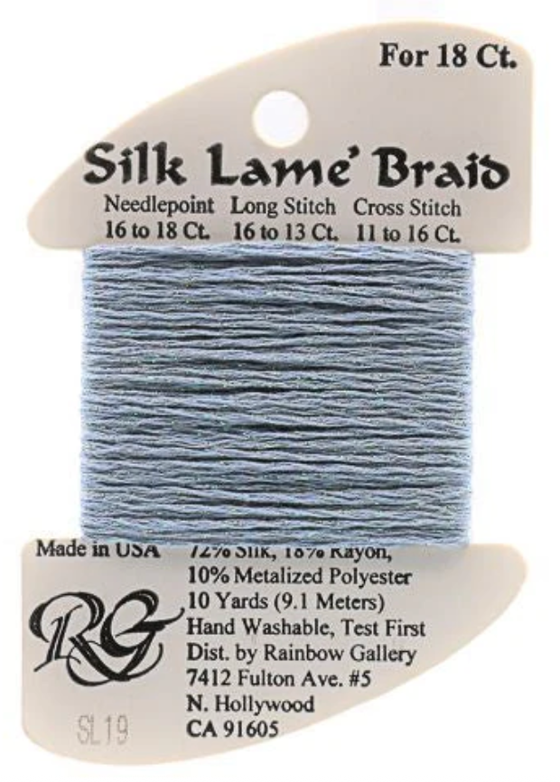 Silk Lame´ Braid 18 | SL019 Antique Blue