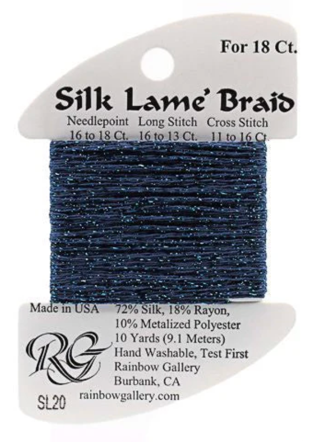 Silk Lame´ Braid 18 | SL020 Dark Antique Blue