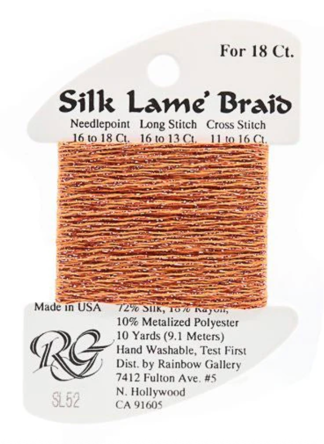 Silk Lame´ Braid 18 | SL052 Pumpkin