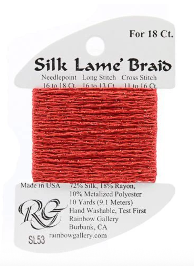 Silk Lame´ Braid 18 | SL053 Crimson