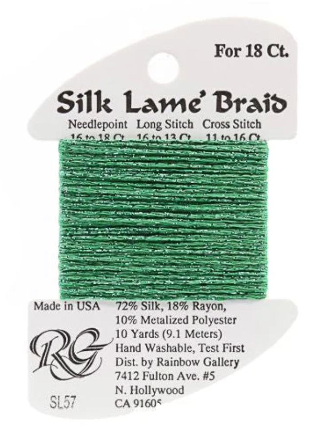 Silk Lame´ Braid 18 | SL057 Christmas Green