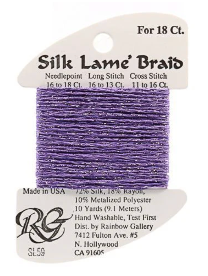 Silk Lame´ Braid 18 | SL059 Lilac