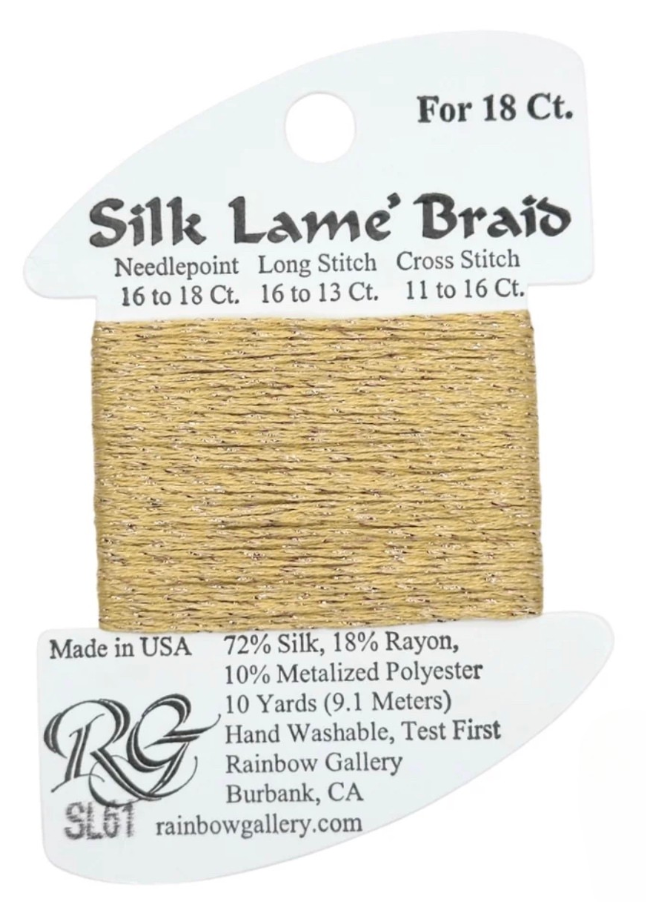Silk Lame´ Braid 18 | SL061 Sand Gold