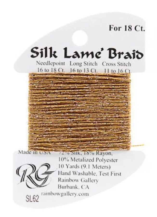 Silk Lame´ Braid 18 | SL062 Dark Gold