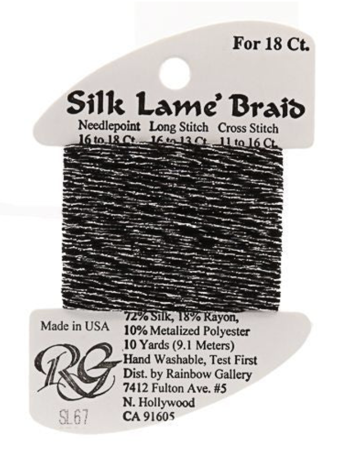 Silk Lame´ Braid 18 | SL067 Antique Silver