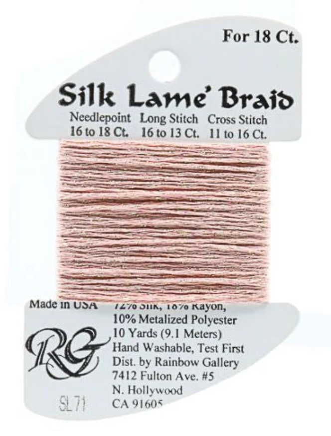 Silk Lame´ Braid 18 | SL071 Peach