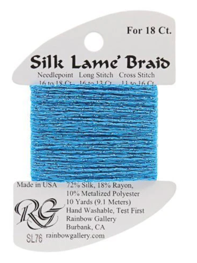Silk Lame´ Braid 18 | SL076 Peacock Blue