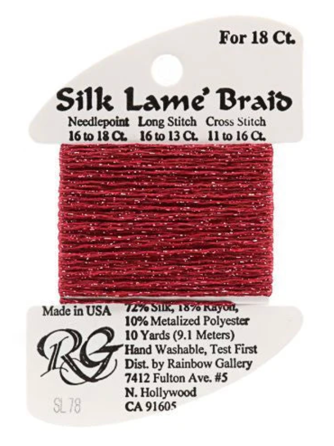 Silk Lame´ Braid 18 | SL078 Cherry