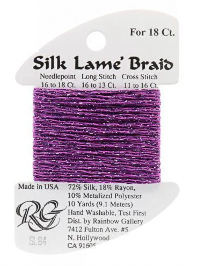 Silk Lame´ Braid 18 | SL084 Dark Orchid