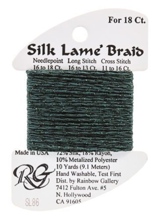 Silk Lame´ Braid 18 | SL086 Deep Forest