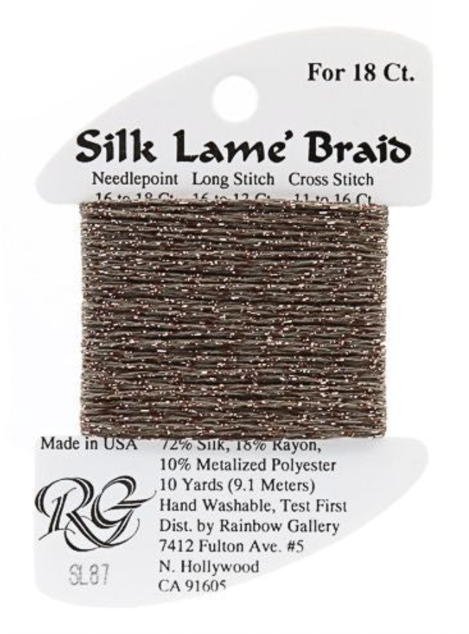 Silk Lame´ Braid 18 | SL087 Bark