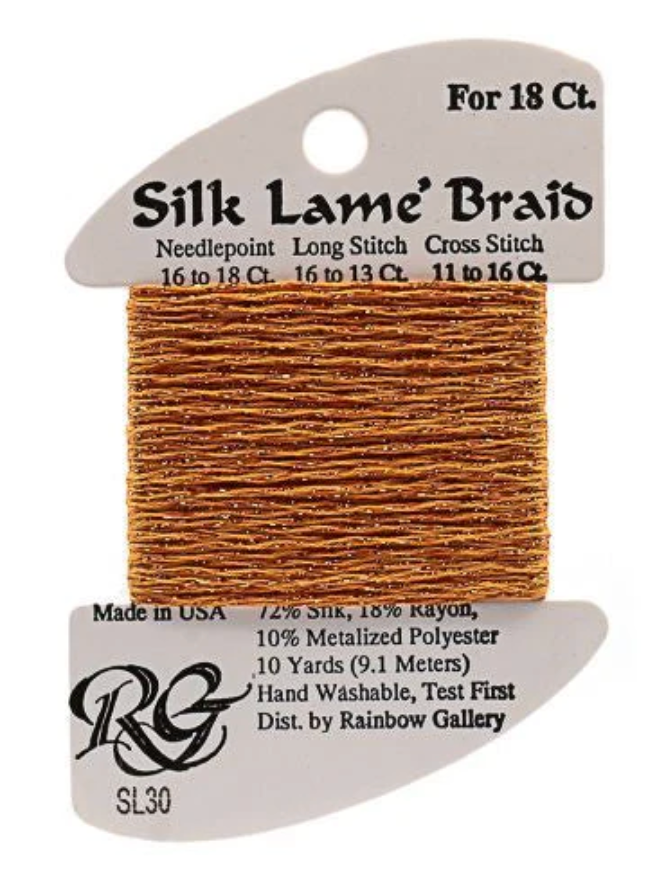 Silk Lame´ Braid 18 | SL030 Orange