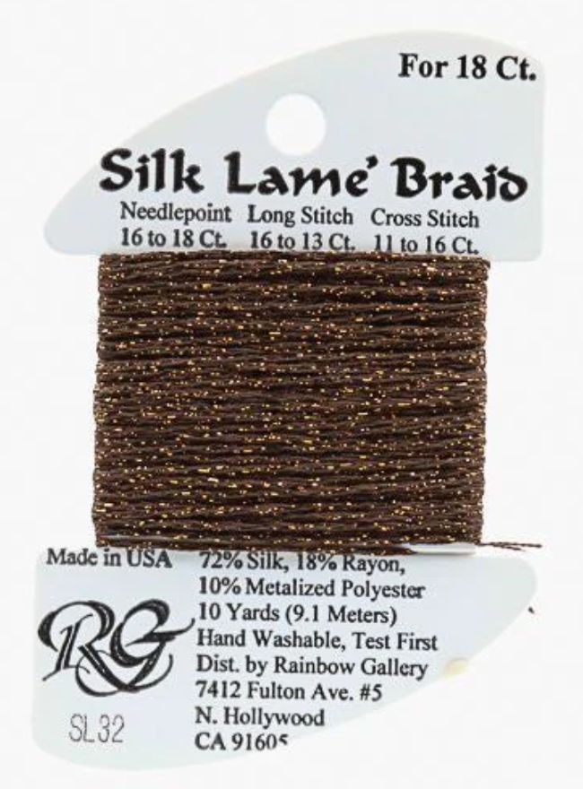 Silk Lame´ Braid 18 | SL032 Coffee