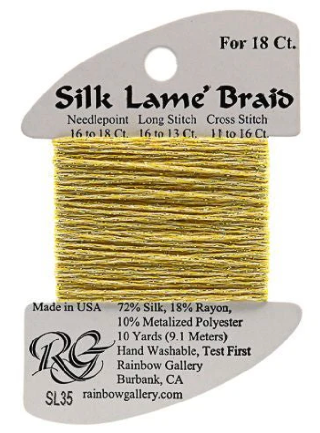 Silk Lame´ Braid 18 | SL035 Buttercup