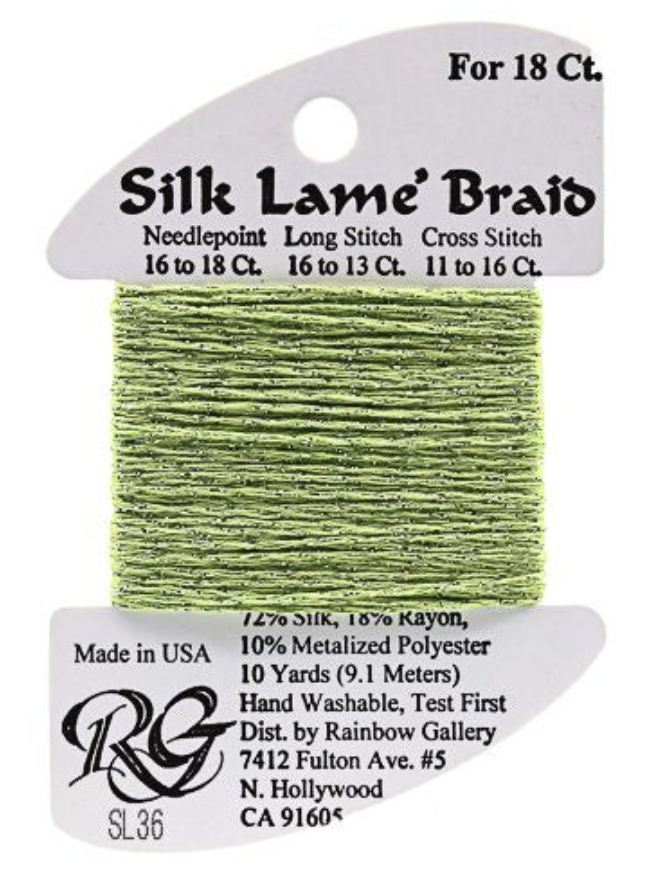 Silk Lame´ Braid 18 | SL037 Dark Avocado