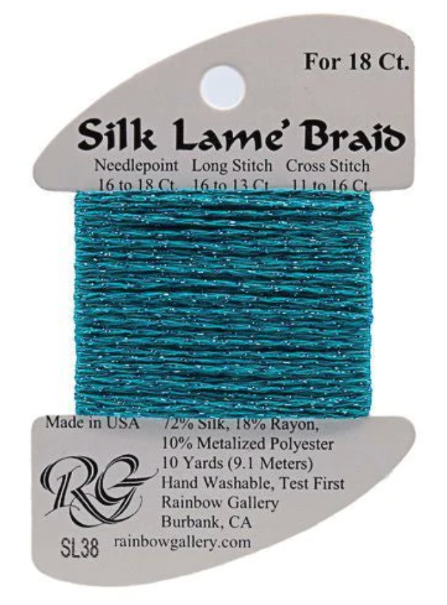 Silk Lame´ Braid 18 | SL038 Caribbean