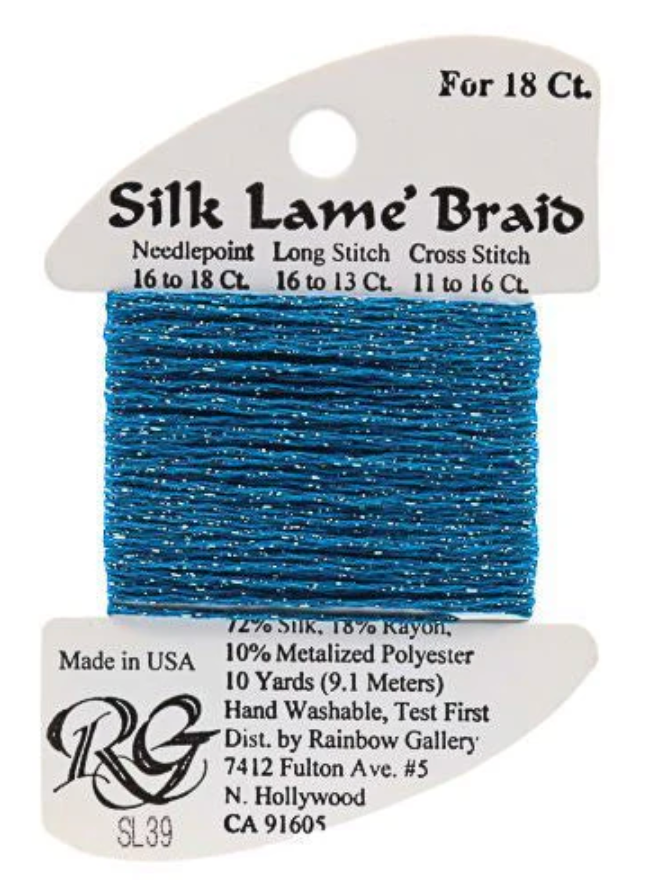 Silk Lame´ Braid 18 | SL039 Lagoon