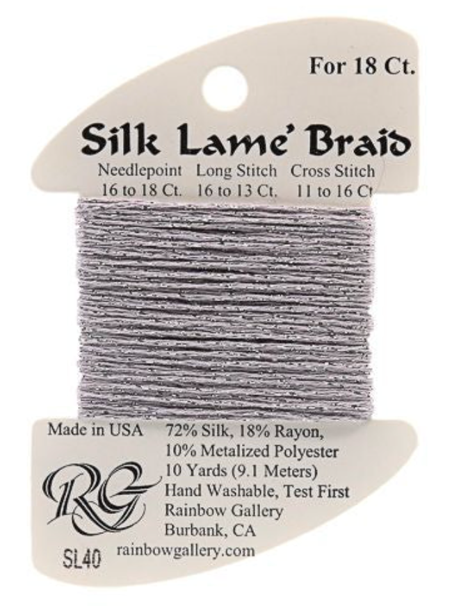 Silk Lame´ Braid 18 | SL040 Dove Gray