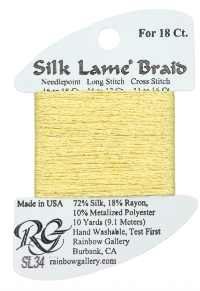 Silk Lame´ Braid 18 | SL046 Lemon Mist