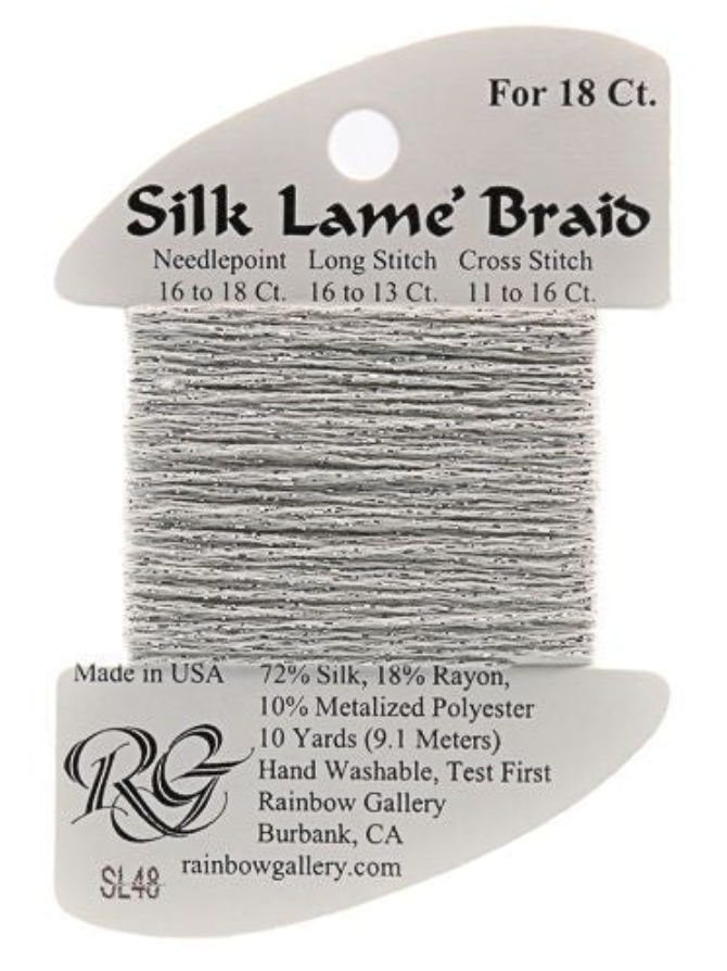 Silk Lame´ Braid 18 | SL048 Silver